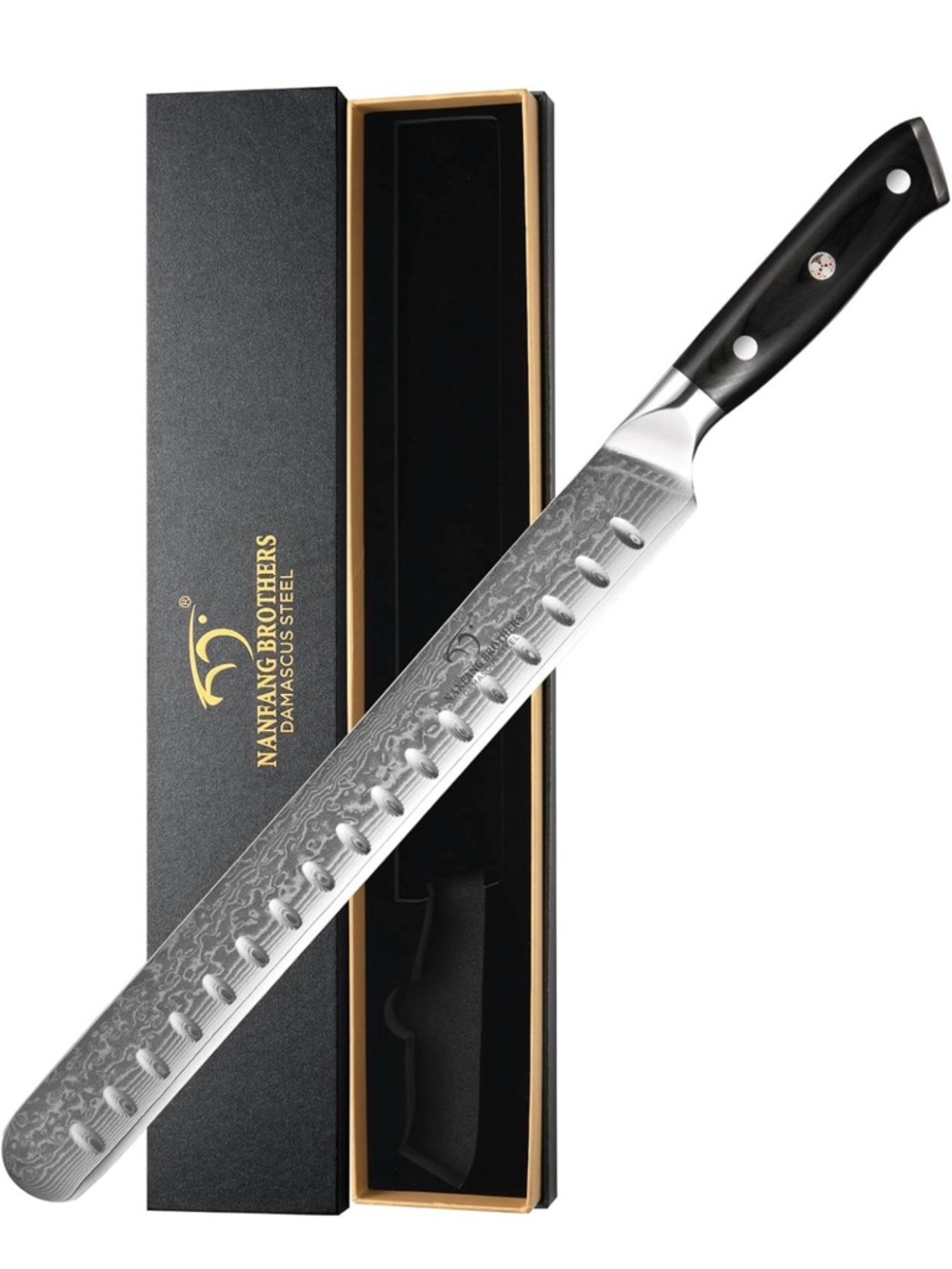 BNIB Brisket Knife, 12 Inch Damascus Carving Knife